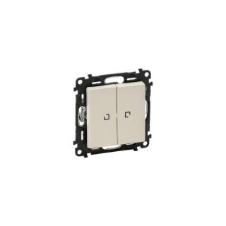 Legrand Valena Life 106+6 kettős váltókapcsoló jelzőfénnyel elefántcsont 752209