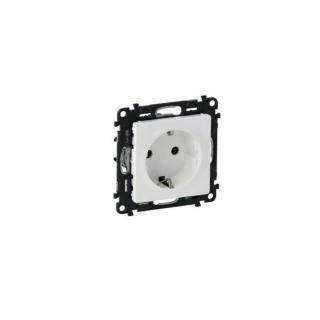 Legrand Valena Life 2p+f dugalj csatlakozóaljzat gyermekvédelemmel fehér, rugós bekötés 753120