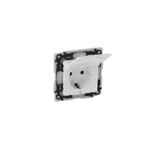 Legrand Valena Life 2p+f dugalj gyermekvédelemmel csapófedéllel ip44 fehér 753119