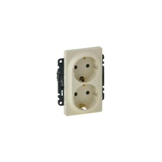 Legrand Valena Life 2x2p+f dupla dugalj csatlakozóaljzat elefántcsont 753227