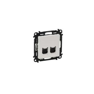 Legrand Valena Life 2xRJ45 Cat 5e UTP csatlakozóaljzat fehér 753141