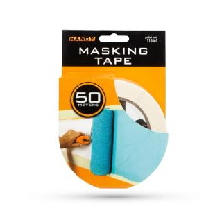 Maszkolószalag - vízbázisú ragasztóval - 50 m x 48 mm - fehér 11086C HANDY