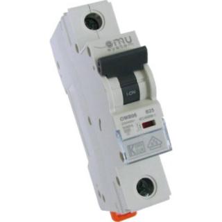 OMU SYSTEM OMB06 1 pólusú 25A C 6kA Kismegszakító OMB06125C