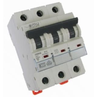 OMU SYSTEM OMB06 3 pólusú 20A C 6kA Kismegszakító OMB06320C