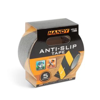 Ragasztószalag - csúszásmentes - 5 m x 50 mm - sárga / fekete 11088B HANDY