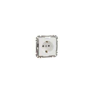 SEDNA DESIGN 2P+F csatlakozóaljzat, csavaros bekötés, 16A, fehér SDD111025