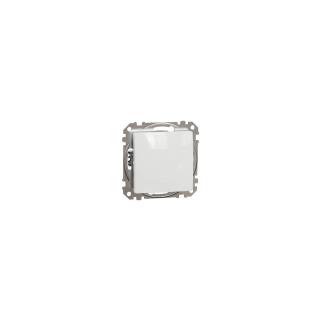 SEDNA DESIGN Váltókapcsoló, rugós bekötés, 10AX, (106), fehér SDD111106