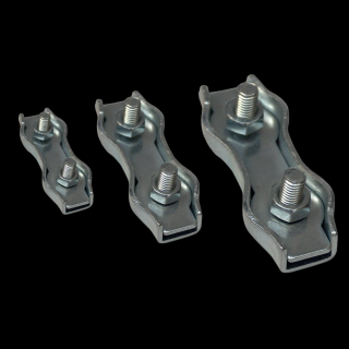 Sodronyszorító bilincs, dupla, acél d=4-4,8mm, M5 BSZ2-4