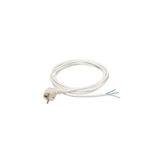 Szerelhető hálózati bekötő kábel fehér MT 3x1mm2 3fm H05VV-F 321391