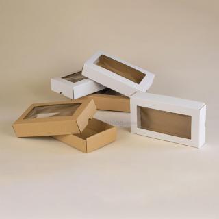 Ablakos fedeles doboz - 18x10x4 cm
