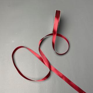 Bordó színű 12 mm-es szatén szalag