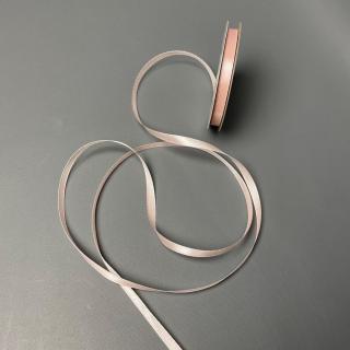 Halvány rózsaszín 6 mm-es szatén szalag
