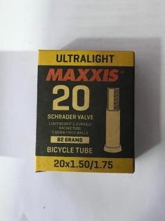 Belső Maxxis 20X1.50/1.75 ULTRALIGHT Autószelepes 88g AKCIÓ!