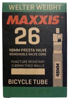 Belső Maxxis 26X1.5/2.5 WELTER WEIGHT Presta szelepes 48mm 162g