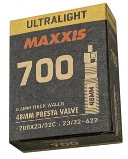 Belső Maxxis 700X23/32C ULTRALIGHT Presta szelepes 48mm 75g
