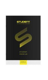 Füzet, tûzött, A4, kockás, 32 lap, ICO "Student Premium", fekete