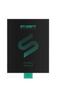 Füzet, tûzött, A4, vonalas, 32 lap, ICO "Student Premium", fekete