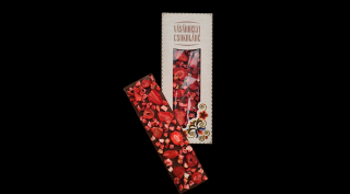 Tejcsokoládé liofilizált eperrel 110 g