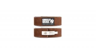 Gorilla Wear 4" Leather Lifting Lever Belt (barna)