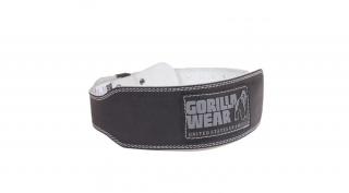 Gorilla Wear 4" Padded Leather Lifting Belt (fekete/szürke)