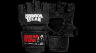 Gorilla Wear Manton Mma Gloves - hüvelykujjal (fekete/fehér)