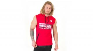 Gorilla Wear Melbourne S/L Hooded T-Shirt (piros)