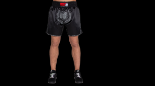 Gorilla Wear Murdo Muay Thai/Kickboxing Shorts (fekete/szürke)