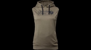 Gorilla Wear Selma Sleeveless Hoodie (army zöld)