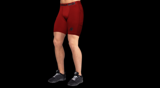 Gorilla Wear Smart Shorts (burgundi piros)