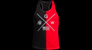 Gorilla Wear Sterling Stringer Tank Top (fekete/piros)