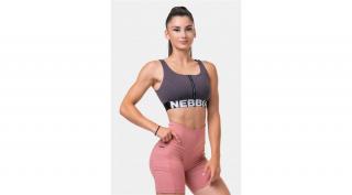 NEBBIA Női sportmeltartó Smart Zip 578 (Marron)