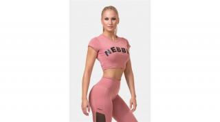 NEBBIA Sporty HERO Rövidújjú Crop top 584 (Old Rose)