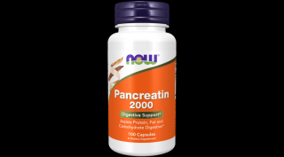 NOW Foods Pancreatin 2000 (100 kapszula)