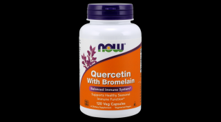 NOW Foods Quercetin with Bromelain (120 kapszula)