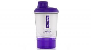 Nutrend Shaker + Additional Cup Lila/fehér (300ml)