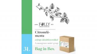 Citromfű-menta édesítőszerrel 3l