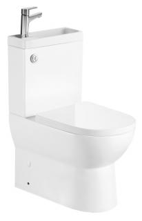 AQUALINE JALTA HYGIE monoblokkos WC, alsó/hátsó kifolyású, WC-ülőke nélkül, mosdóval 38,5x63cm (PB103H)