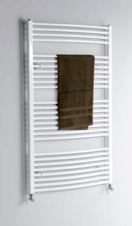 AQUALINE ORBIT Fürdőszobai radiátor, íves, 750x1680mm, 1269W, fehér (ILO67E helyett) (ILO67T)