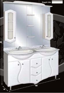 GuidoS” MODELL 2007 üveges ajtóval fürdőszoba bútor Komplett Sima tükörrel