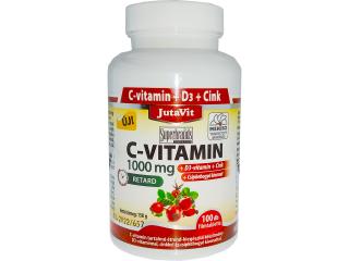 JutaVit 100db - C-vitamin 1000mg retard + Csipkebogyó + D3 + Cink
