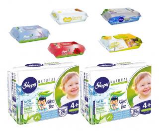 Sleepy NATURAL BUGYI Maxi Plus 4+ pelenka és törlőkendő próbacsomag