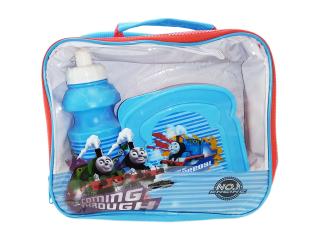Thomas and Friends 3db-os kék szett: táska+kulacs+uzsonnás doboz