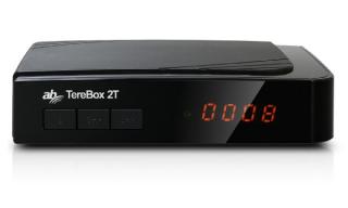 Digitális TV-tuner, AB, DVB-T2/C HEVC H.265, , fekete ,AB Terebox 2T DVB-T2/C