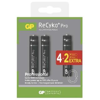 GP ReCyko+ Pro AKKUMULÁTOR HR03 (AAA) 4+2DB