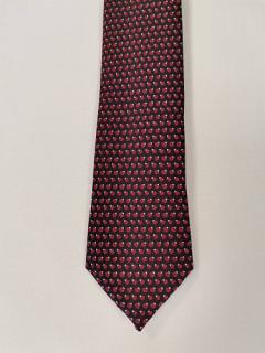 Bordó mintás keskeny nyakkendő