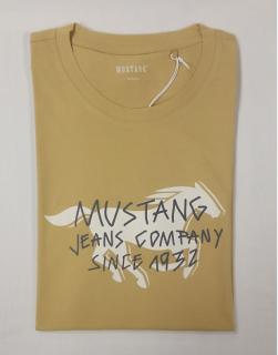 "Mustang" okkersárga póló