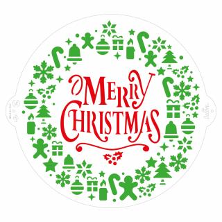 Merry Christmas Stencil mintázó (Stencil mintázó)
