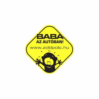 Baba az autóban matrica