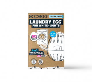 Ecoegg Mosótojás Fehér és világos ruhákhoz - puha pamut (50 mosásra)