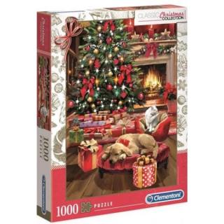 Puzzle 1000 db Karácsonyfa+ajándékok 50x70 cm